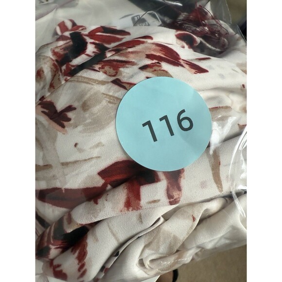 WHITE HOUSE BLACK MARKET COLD SHOULDER Floral Tie Tassel DRESS 10 Pre-owned - Picture 6 of 6